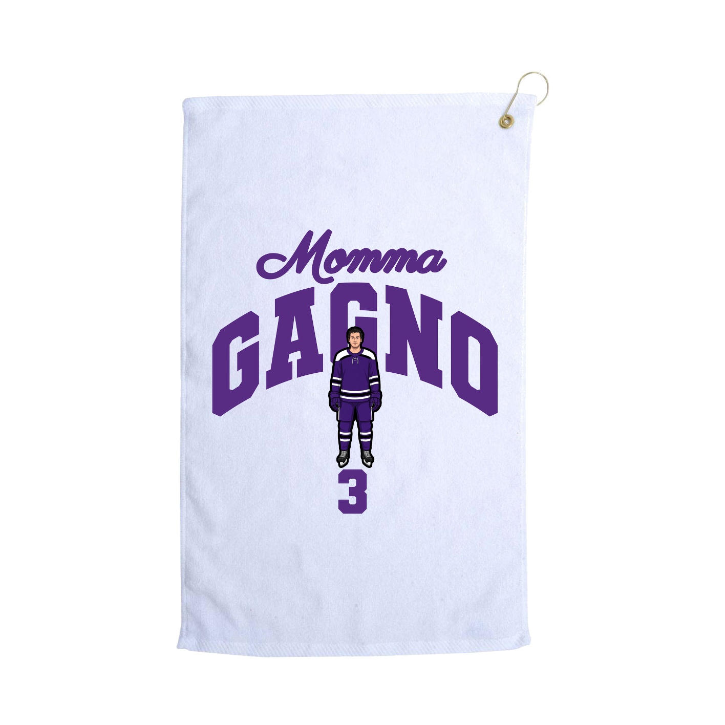 Golf Towel — Mothers Day Arch in White