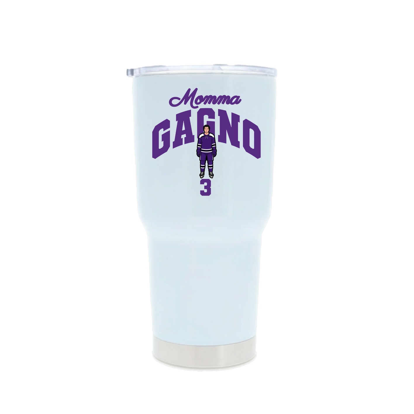 30oz Stainless Steel Tumbler — Mothers Day Arch in White