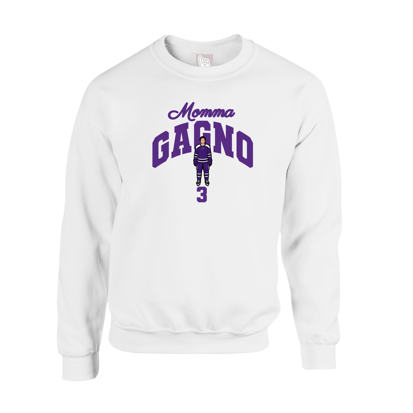 Fleece Crew — Mothers Day Arch in White