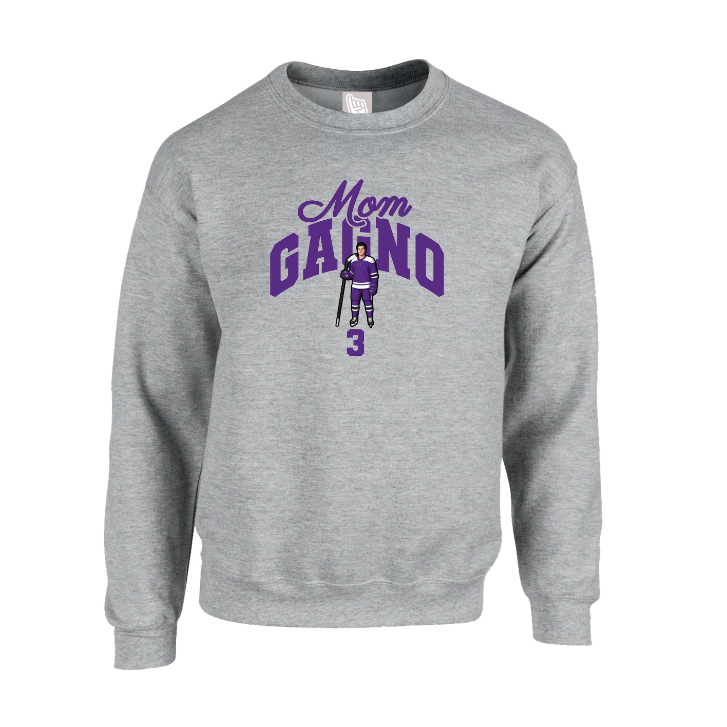 Fleece Crew — Mothers Day Arch in Grey