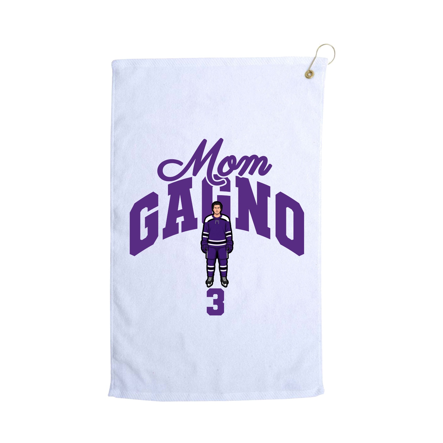 Golf Towel — Mothers Day Arch in White