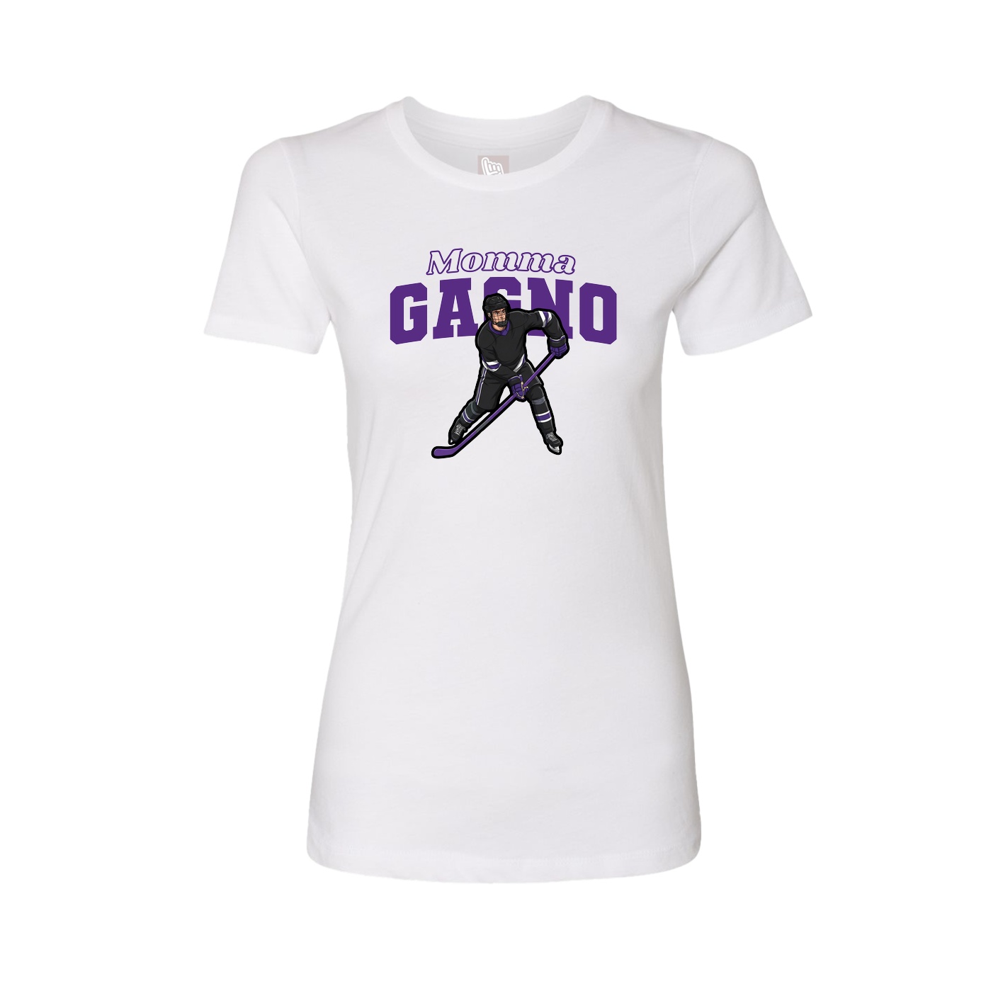 Womens Tee — Mothers Day Block in White