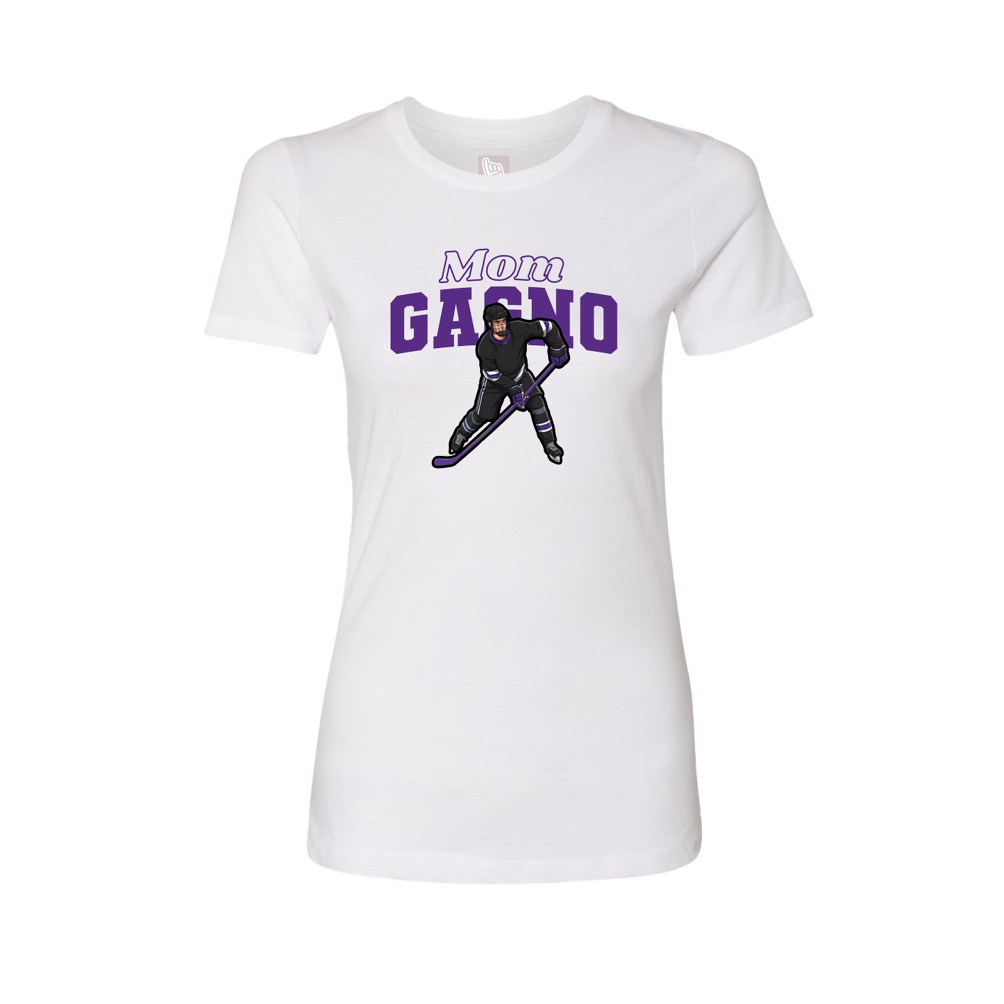 Womens Tee — Mothers Day Block in White