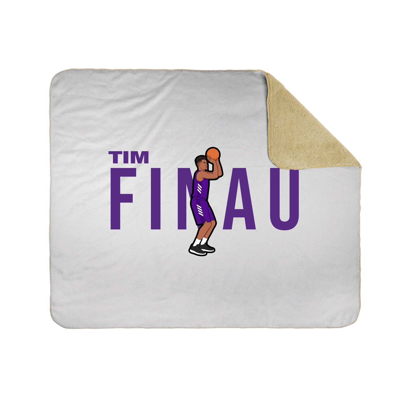Throw Blanket — Player Name in White