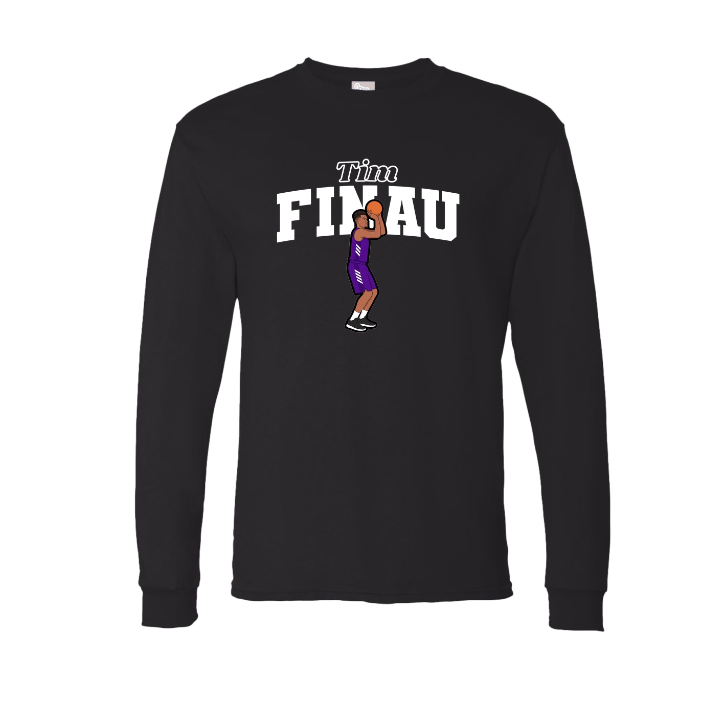 Long Sleeve Tee — Name Arch in Black