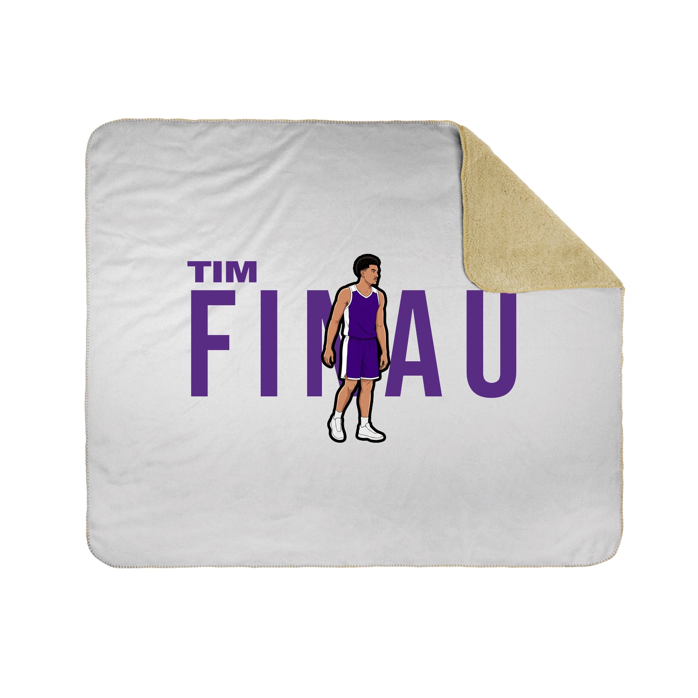 Throw Blanket — Player Name in White