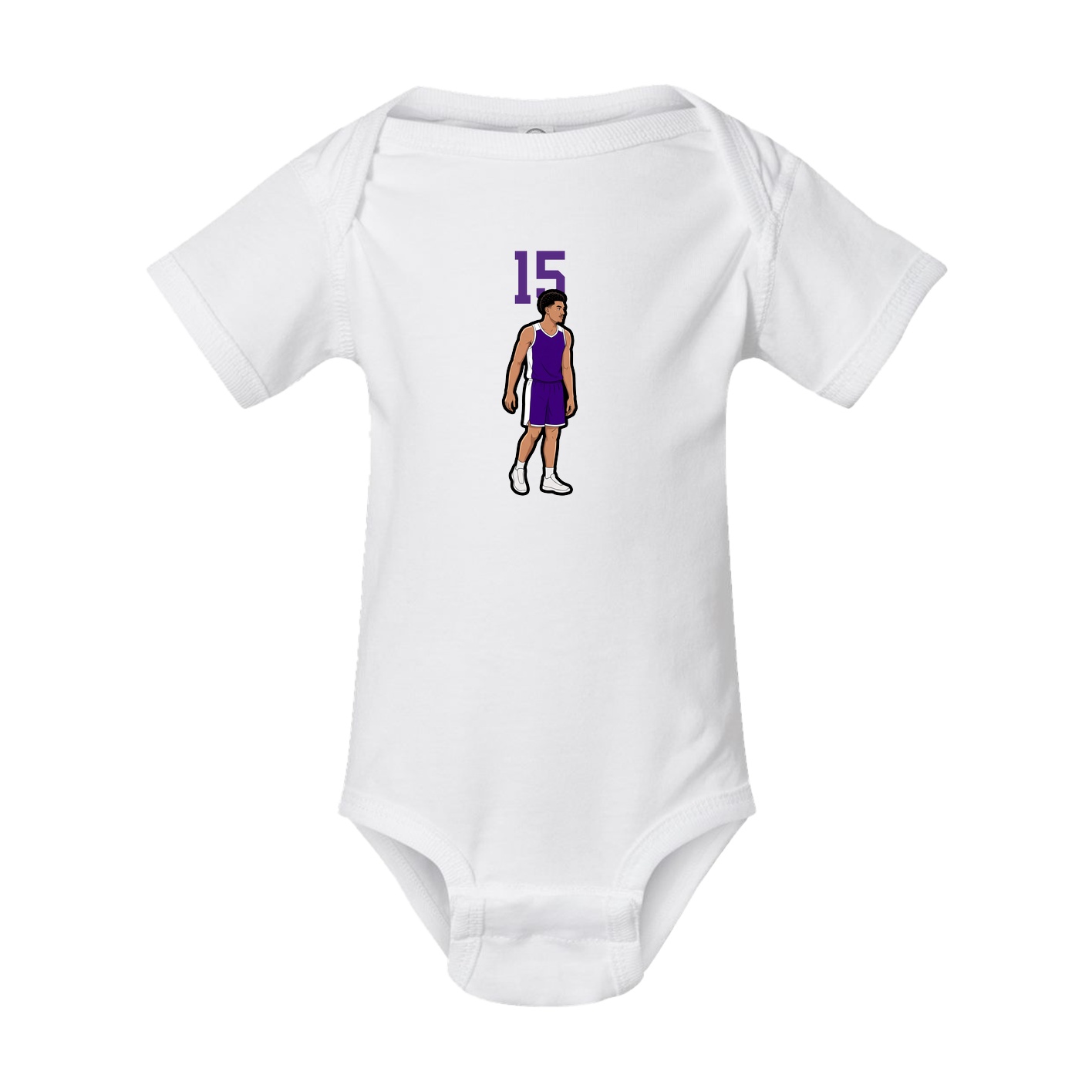 Baby Onesie — Number Top in White