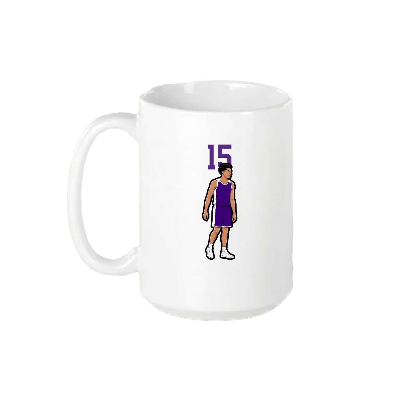 15oz Coffee Mug — Number Top in White