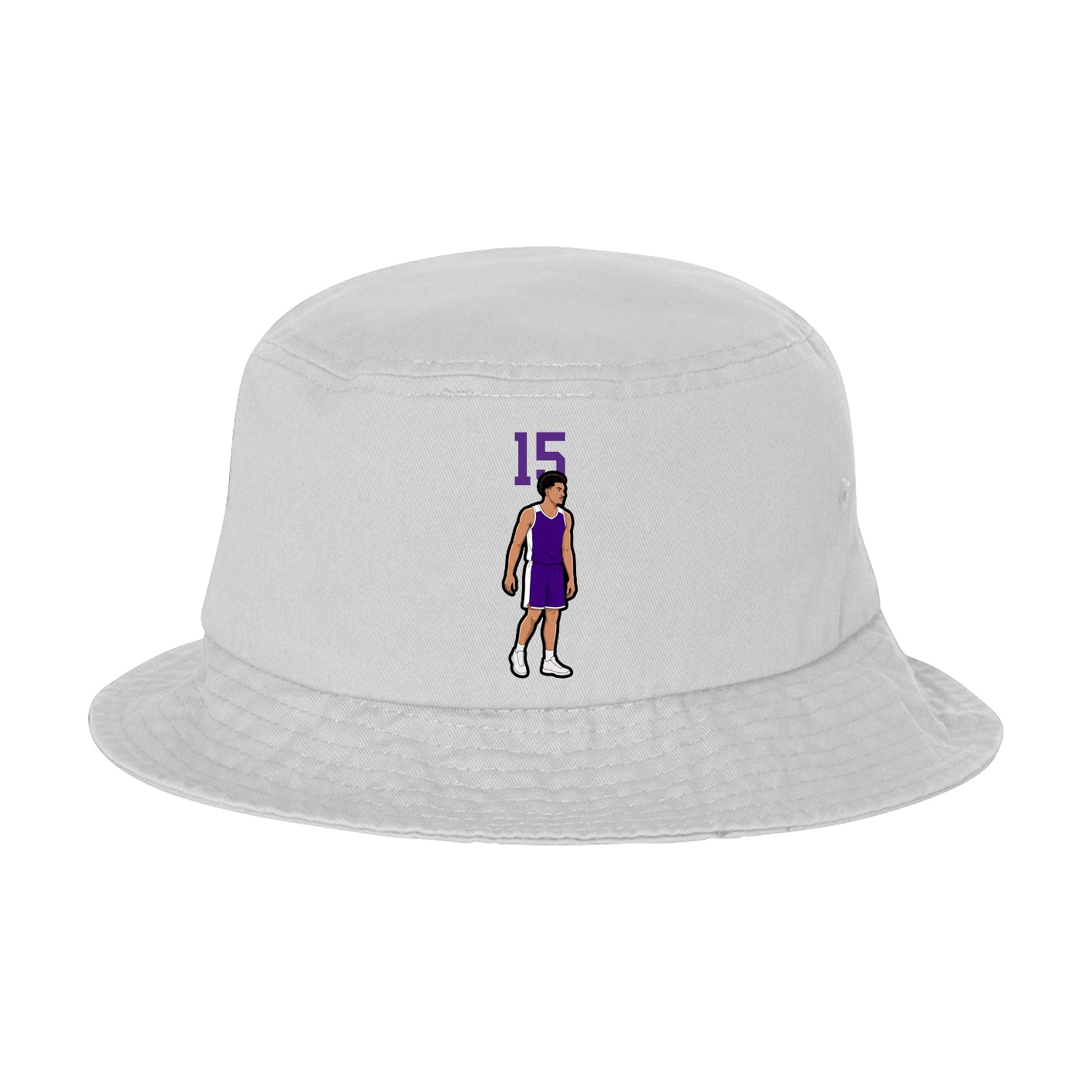 Bucket Cap — Number Top in White