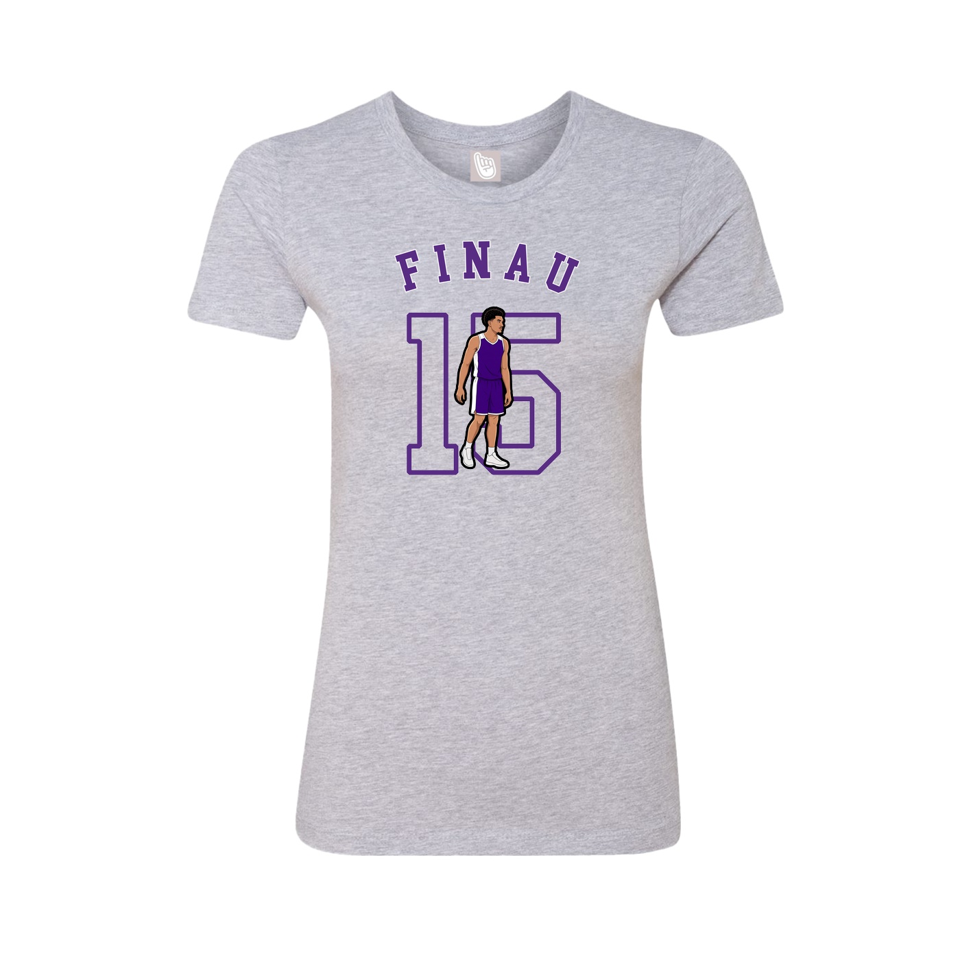Fitted Women's Tee — Shirsey Arch in Grey