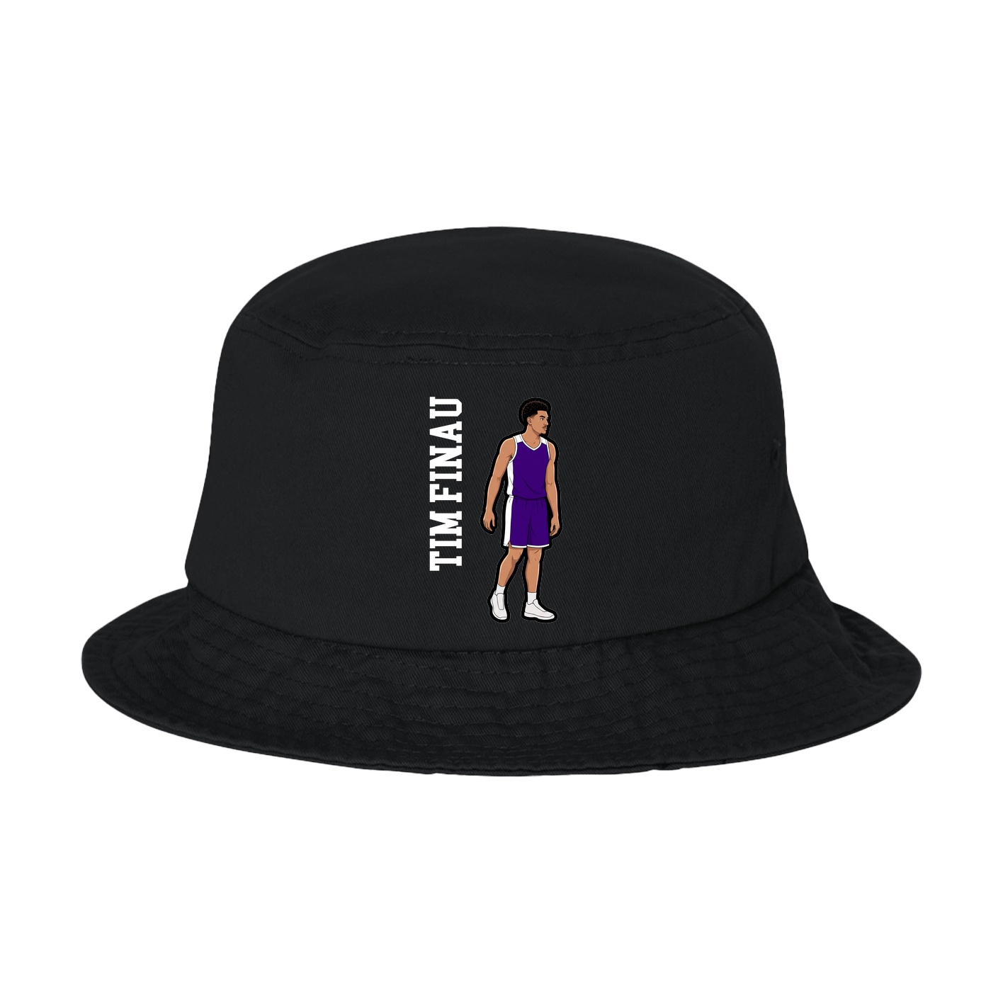 Bucket Cap — Name Vertical in Black