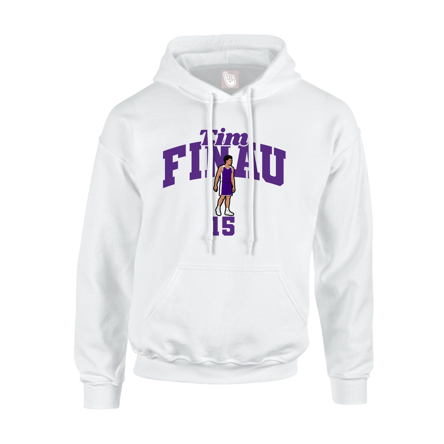 Hoodie — Signature Arch in White