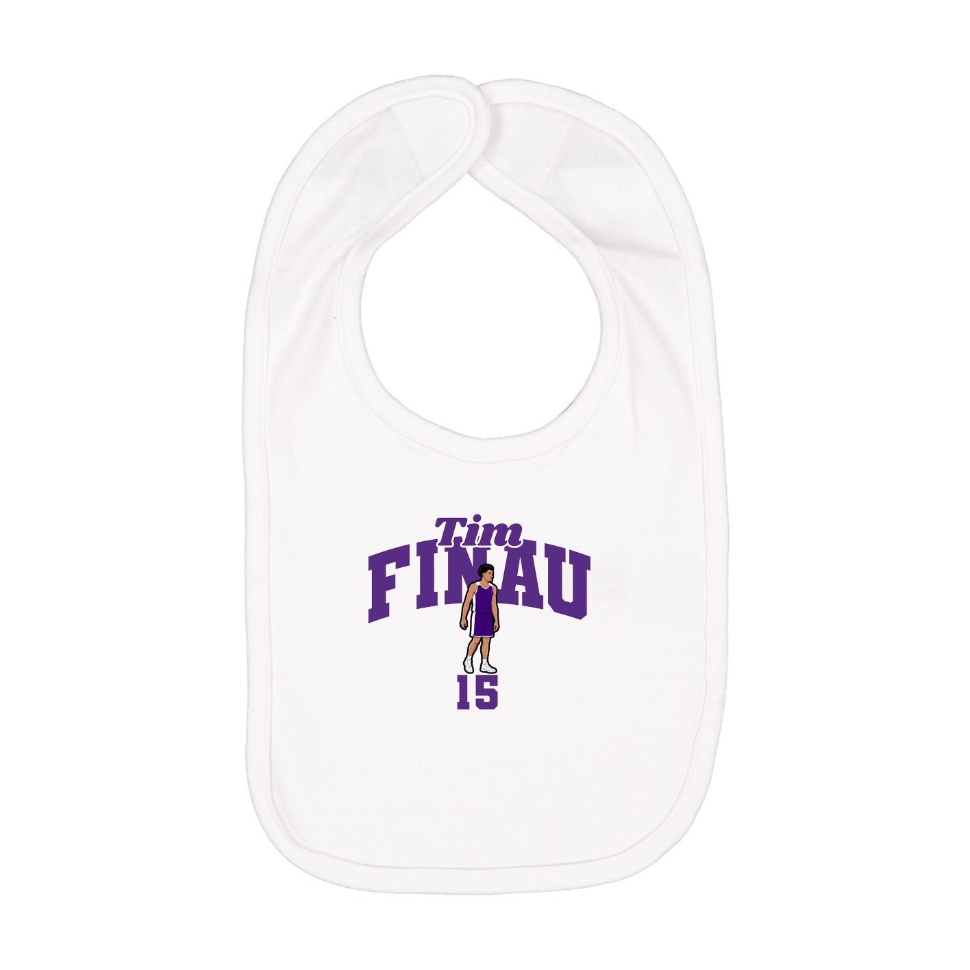 Infant Bib — Signature Arch in White