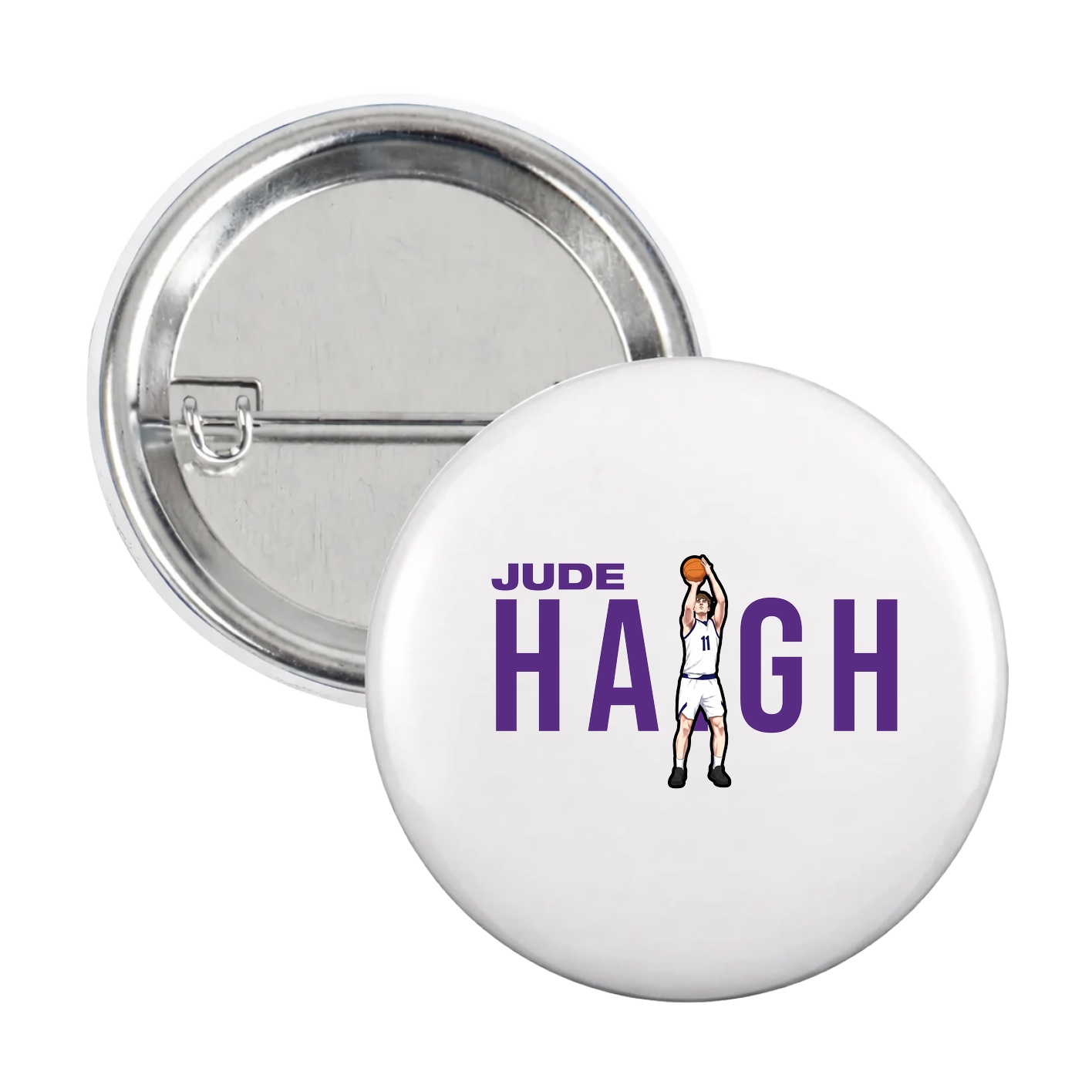 Game Day Button — Player Name in White
