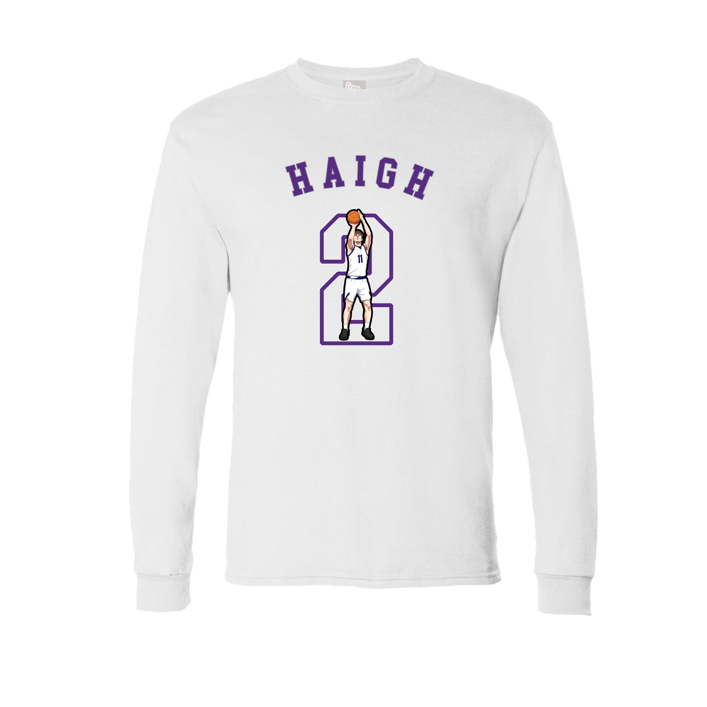Long Sleeve Tee — Shirsey Arch in White