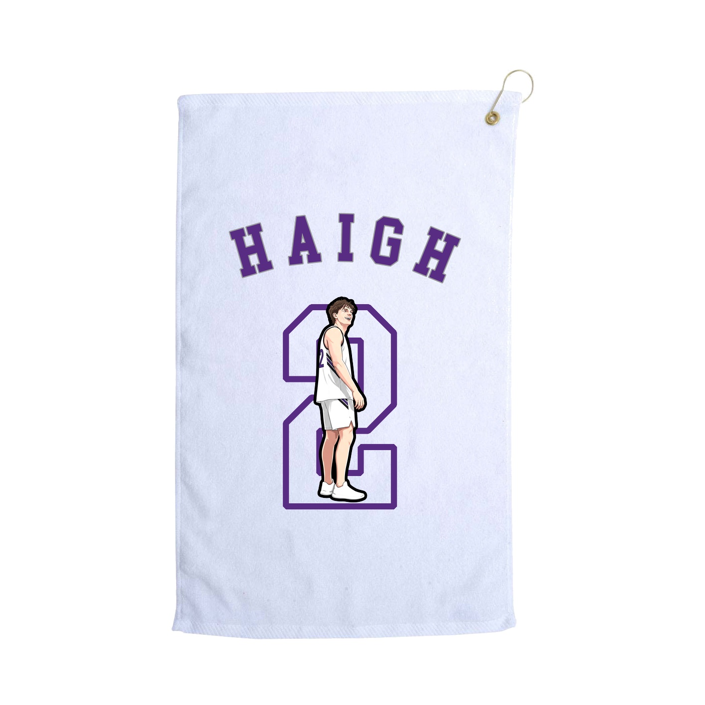 Golf Towel — Shirsey Arch in White