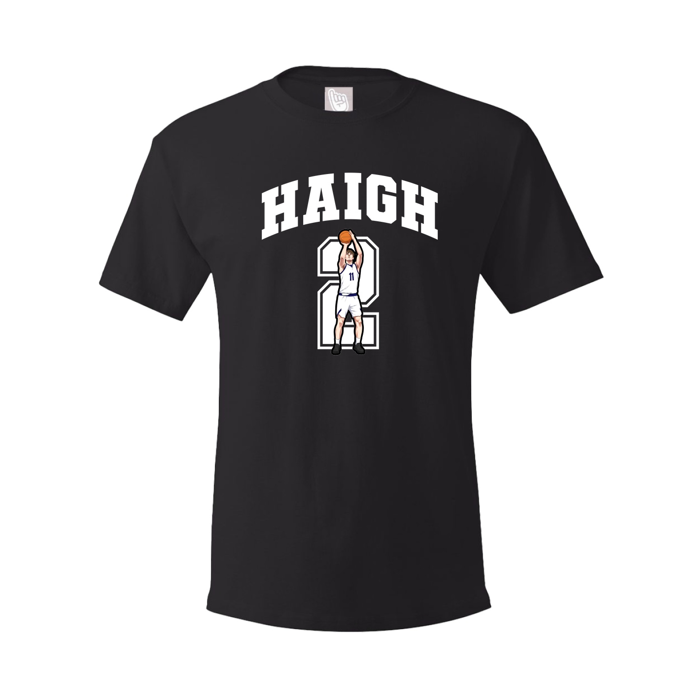 Youth Tee — Number in Black