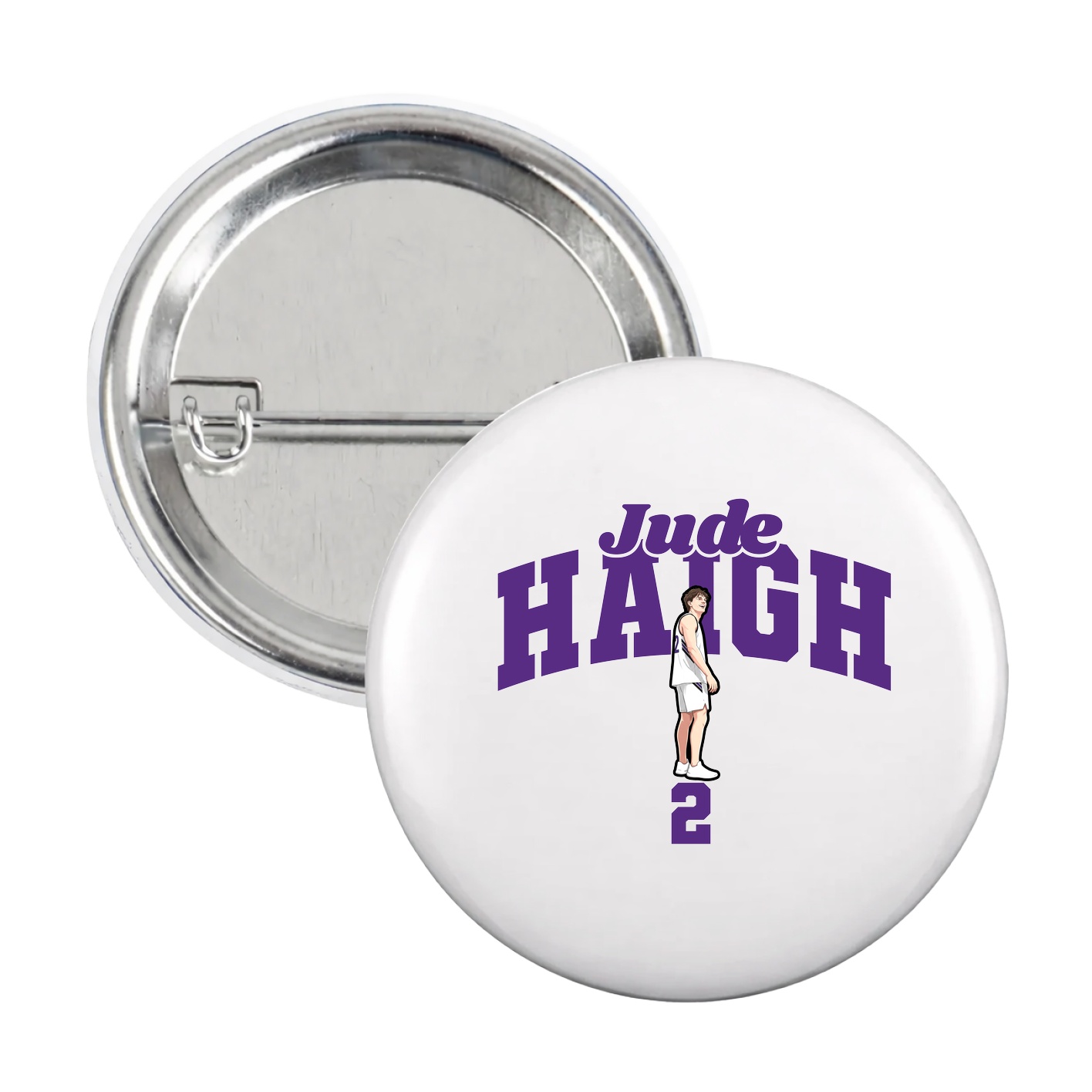 Game Day Button — Signature Arch in White