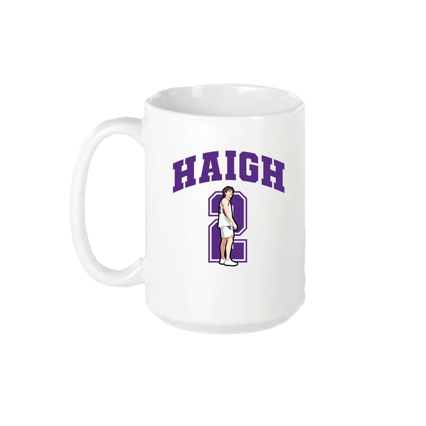 15oz Coffee Mug — Number in White