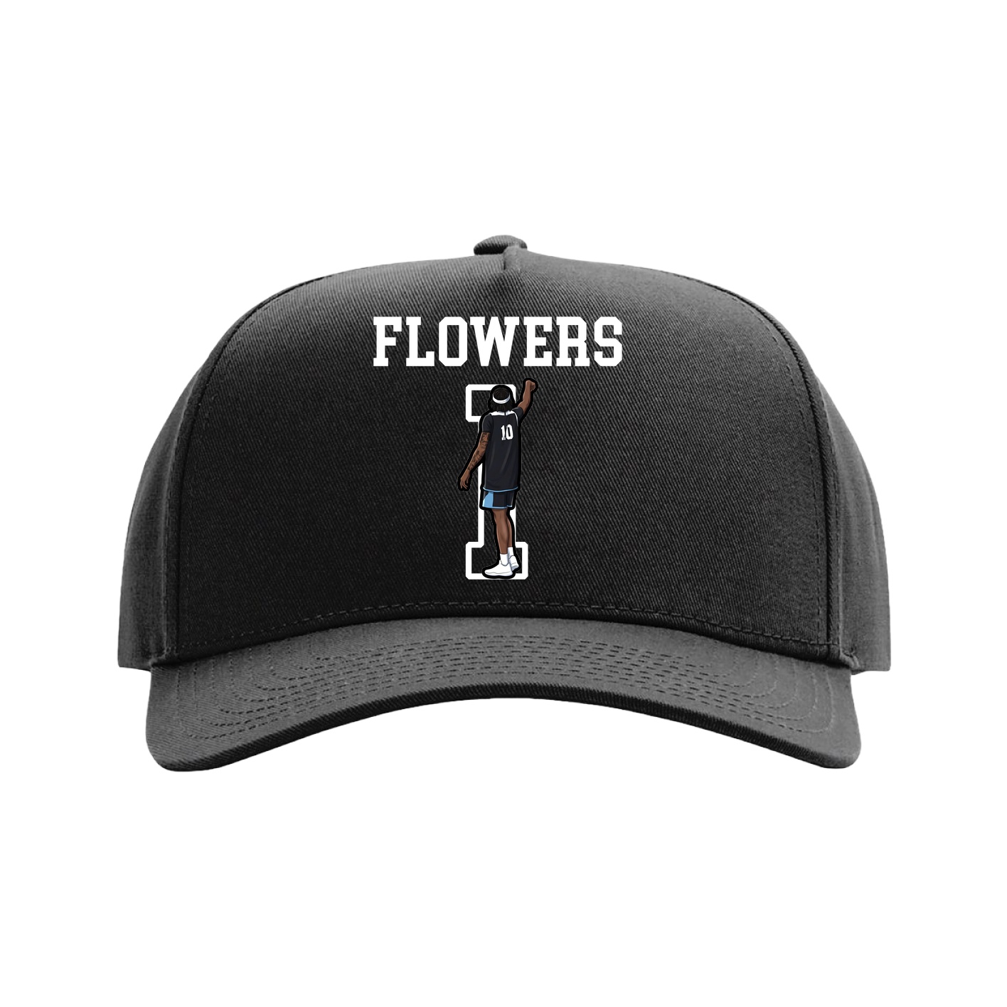 Full Fabric Five-Panel Champ Cap — Shirsey in Black