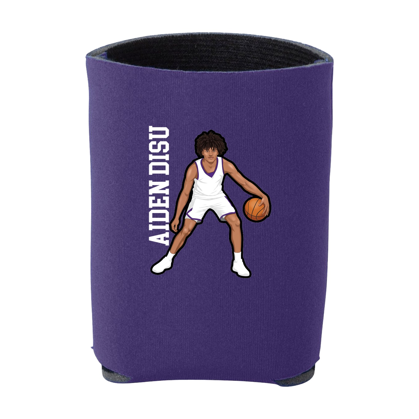 Can Holder — Name Vertical in Purple