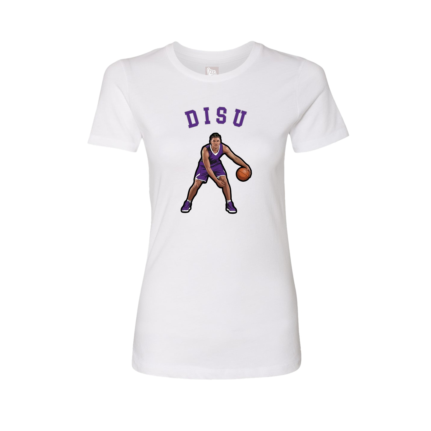 Fitted Women's Tee — Shirsey Arch in White