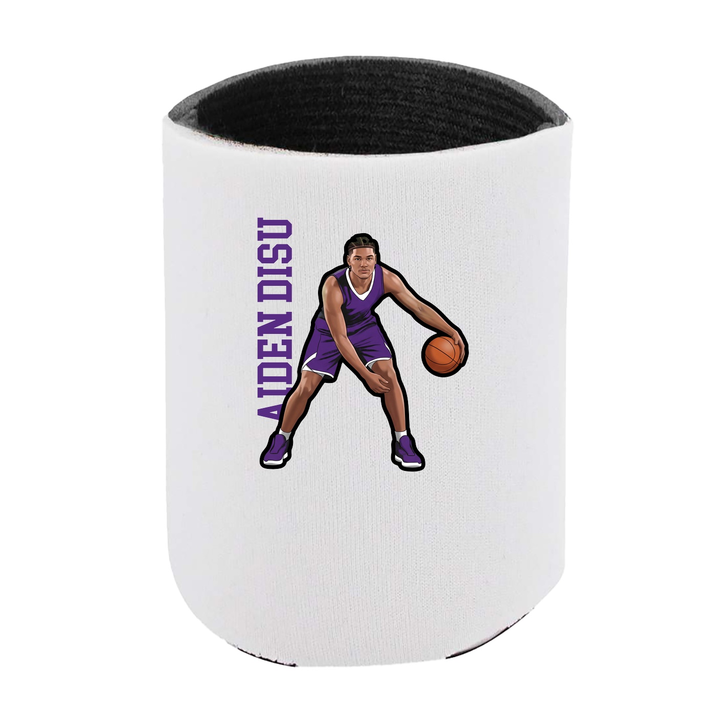 Can Holder — Name Vertical in White