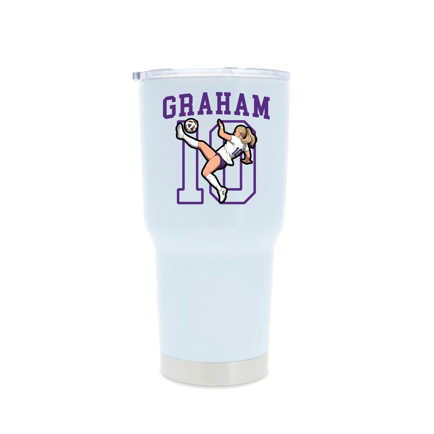 30oz Stainless Steel Tumbler — Shirsey in White