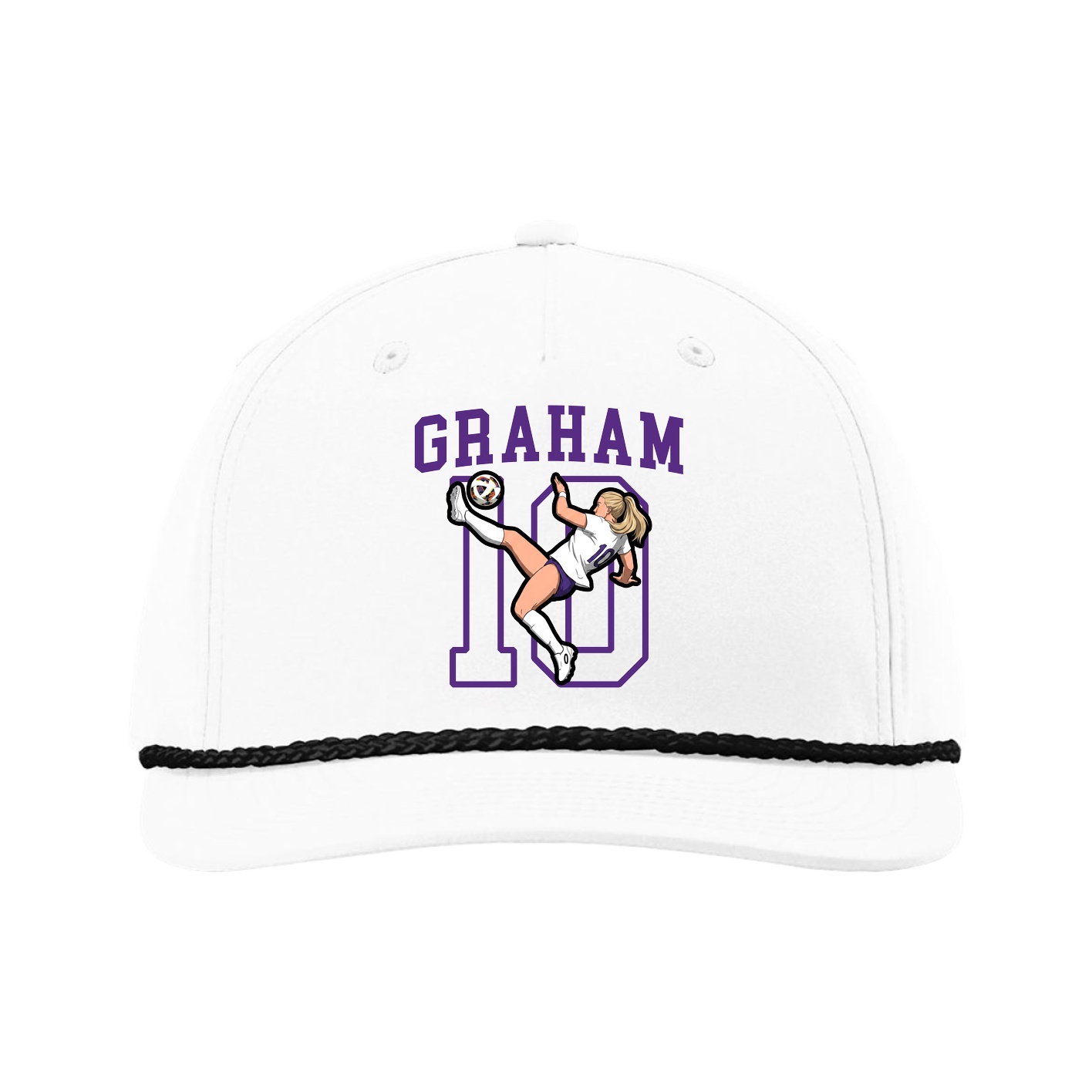 Five-Panel Classic Rope Cap — Shirsey in White