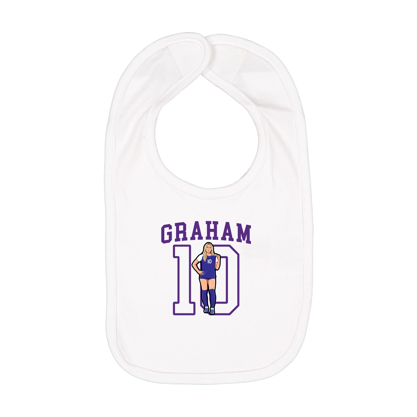 Infant Bib — Shirsey in White
