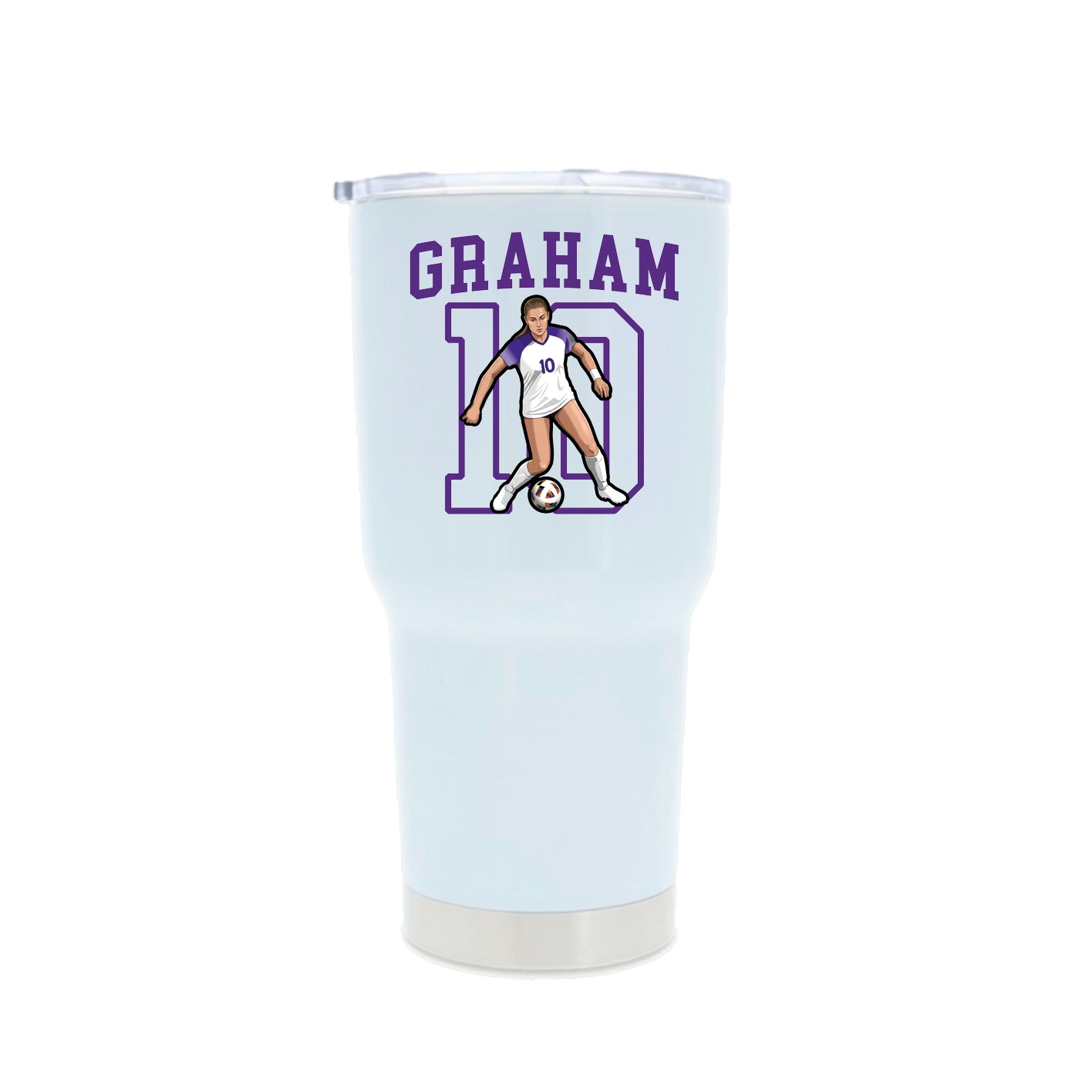 30oz Stainless Steel Tumbler — Shirsey in White