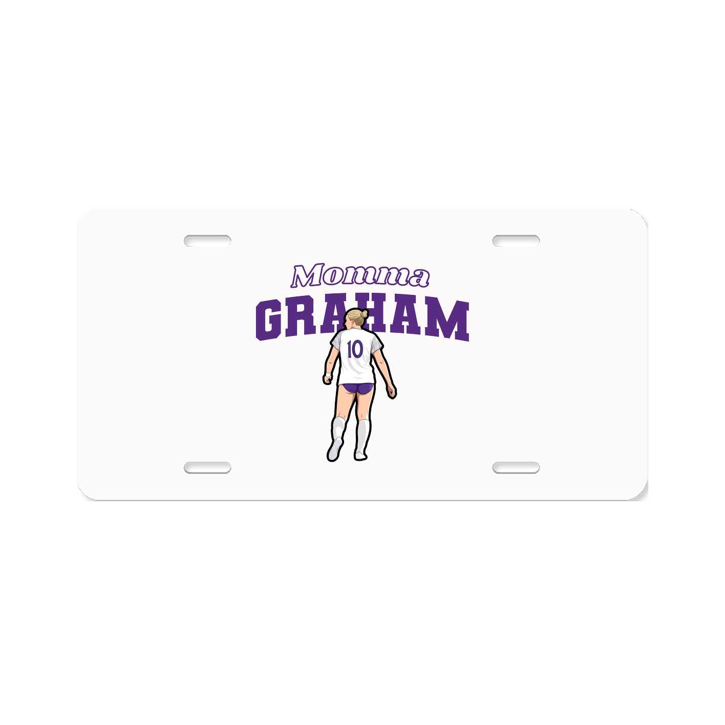 License Plate — Mothers Day Block in Classic