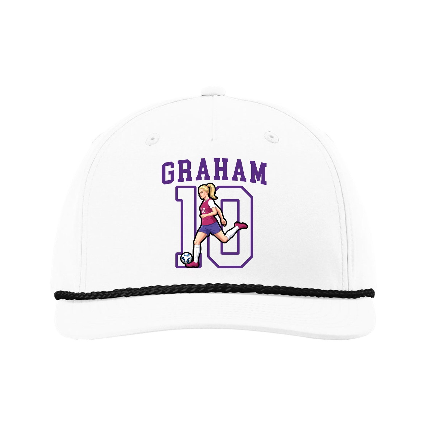 Five-Panel Classic Rope Cap — Shirsey in White