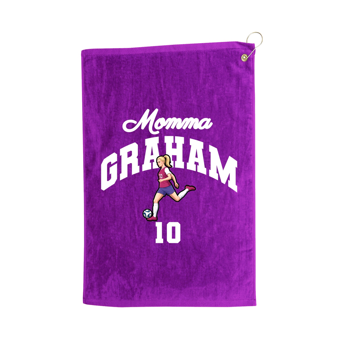 Golf Towel — Mothers Day Arch in Purple