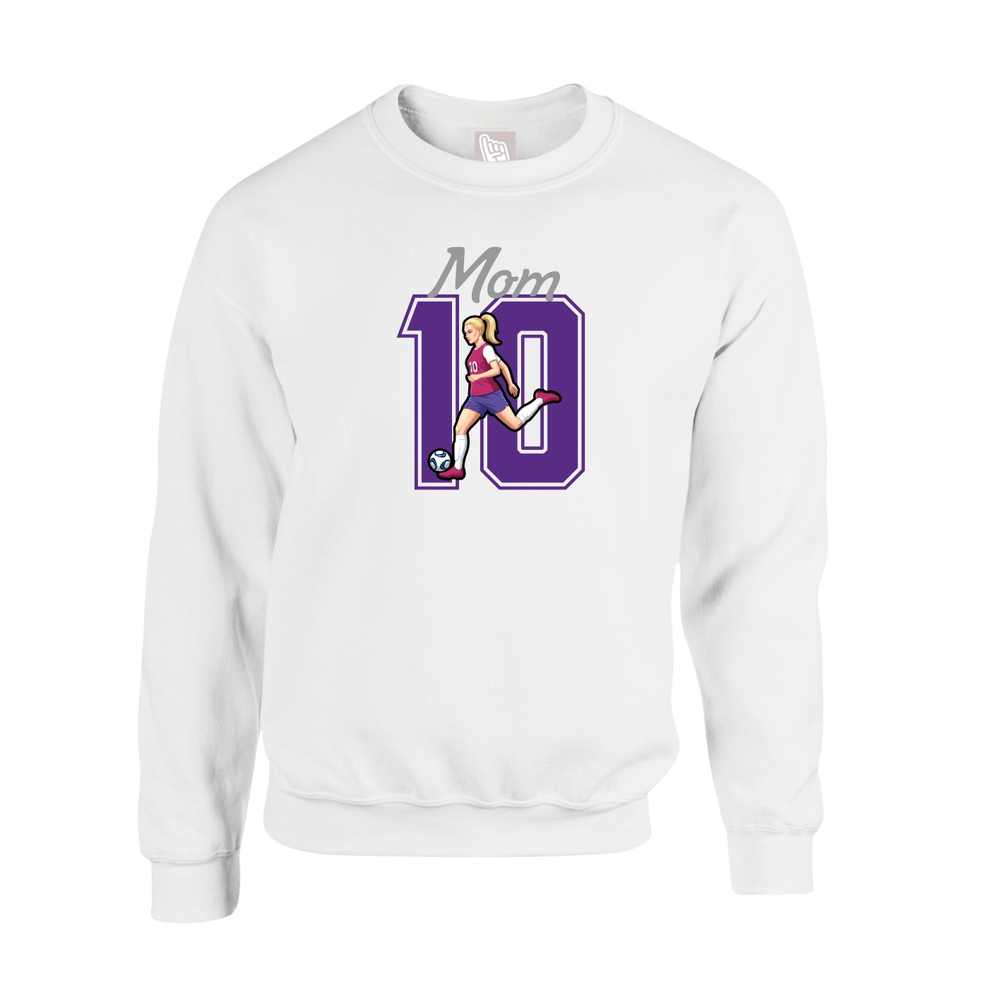 Fleece Crew — Mothers Day Shirsey in White