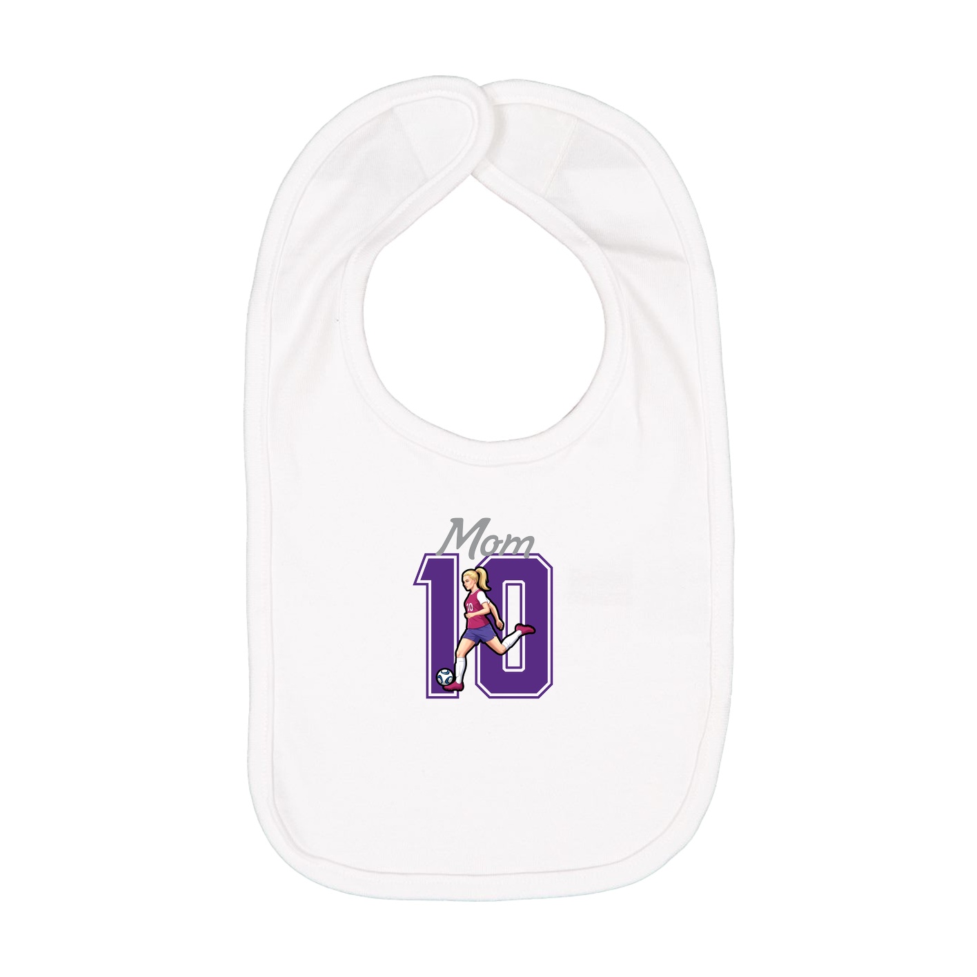 Infant Bib — Mothers Day Shirsey in White