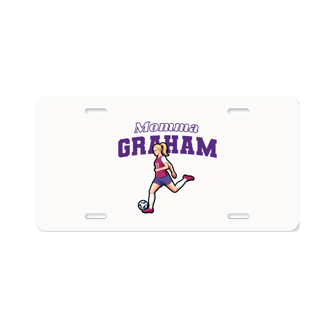 License Plate — Mothers Day Block in Classic