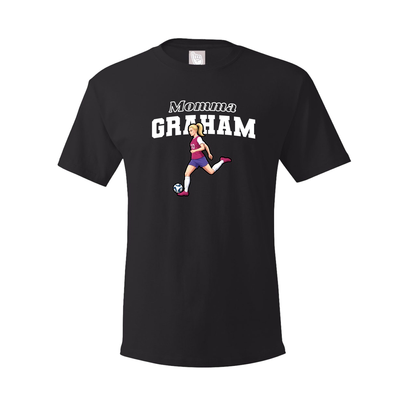 Youth Tee — Mothers Day Block in Black