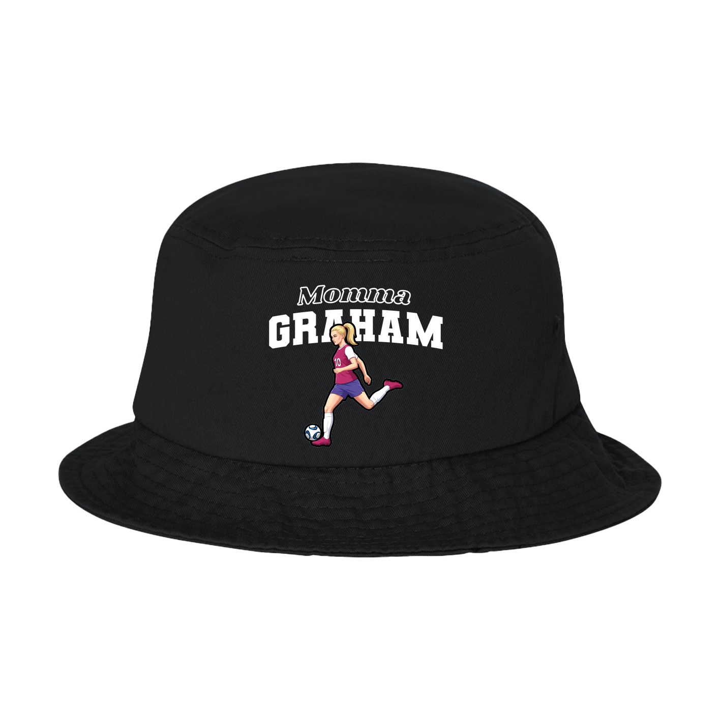 Bucket Cap — Mothers Day Block in Black