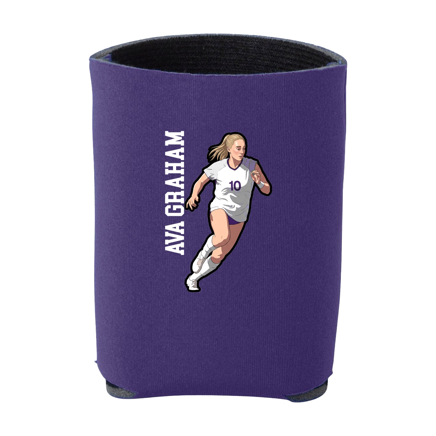 Can Holder — Name Vertical in Purple