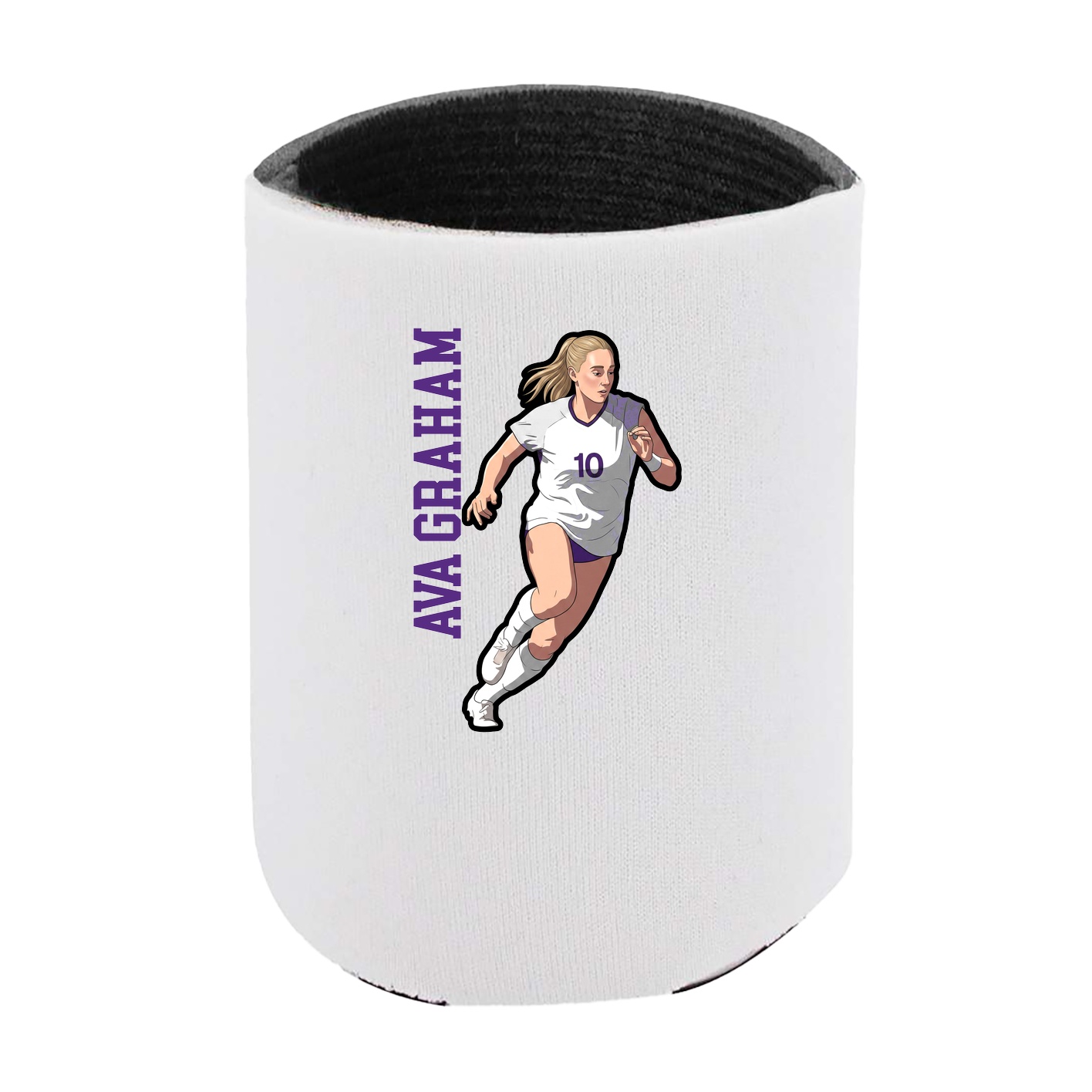 Can Holder — Name Vertical in White