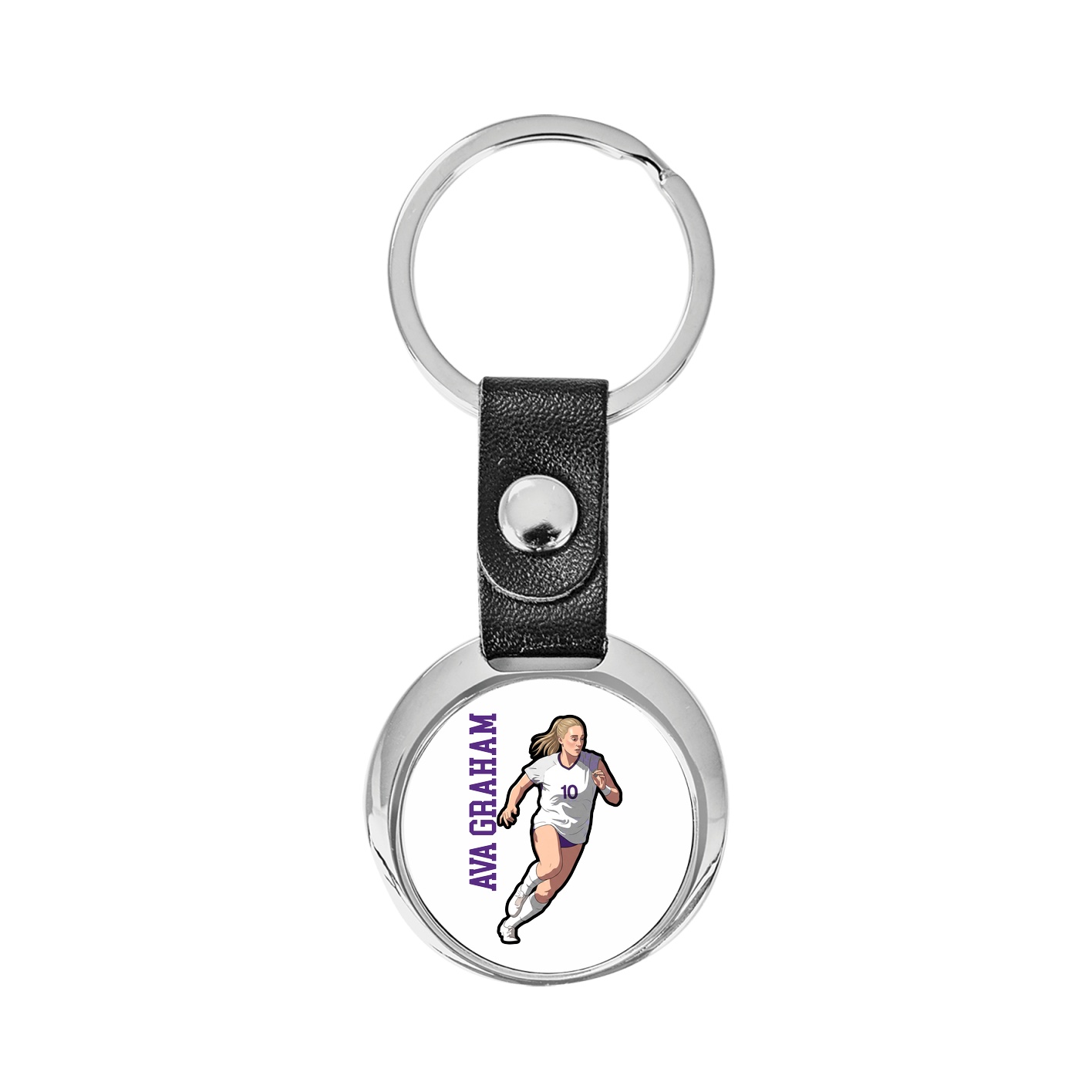 Key Chain — Name Vertical in Classic