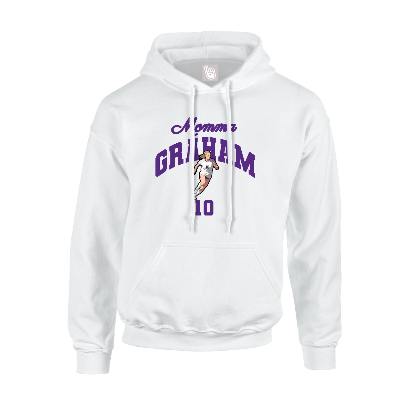 Youth Hoodie — Mothers Day Arch in White