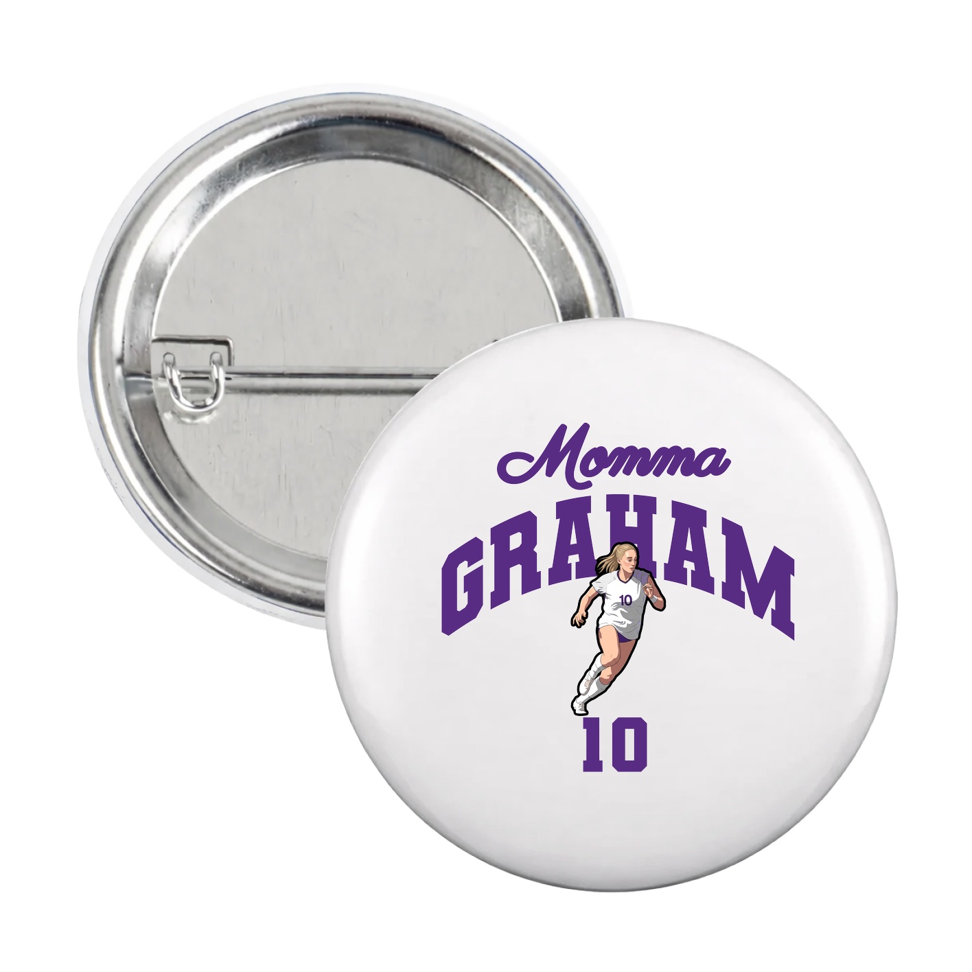 Game Day Button — Mothers Day Arch in White