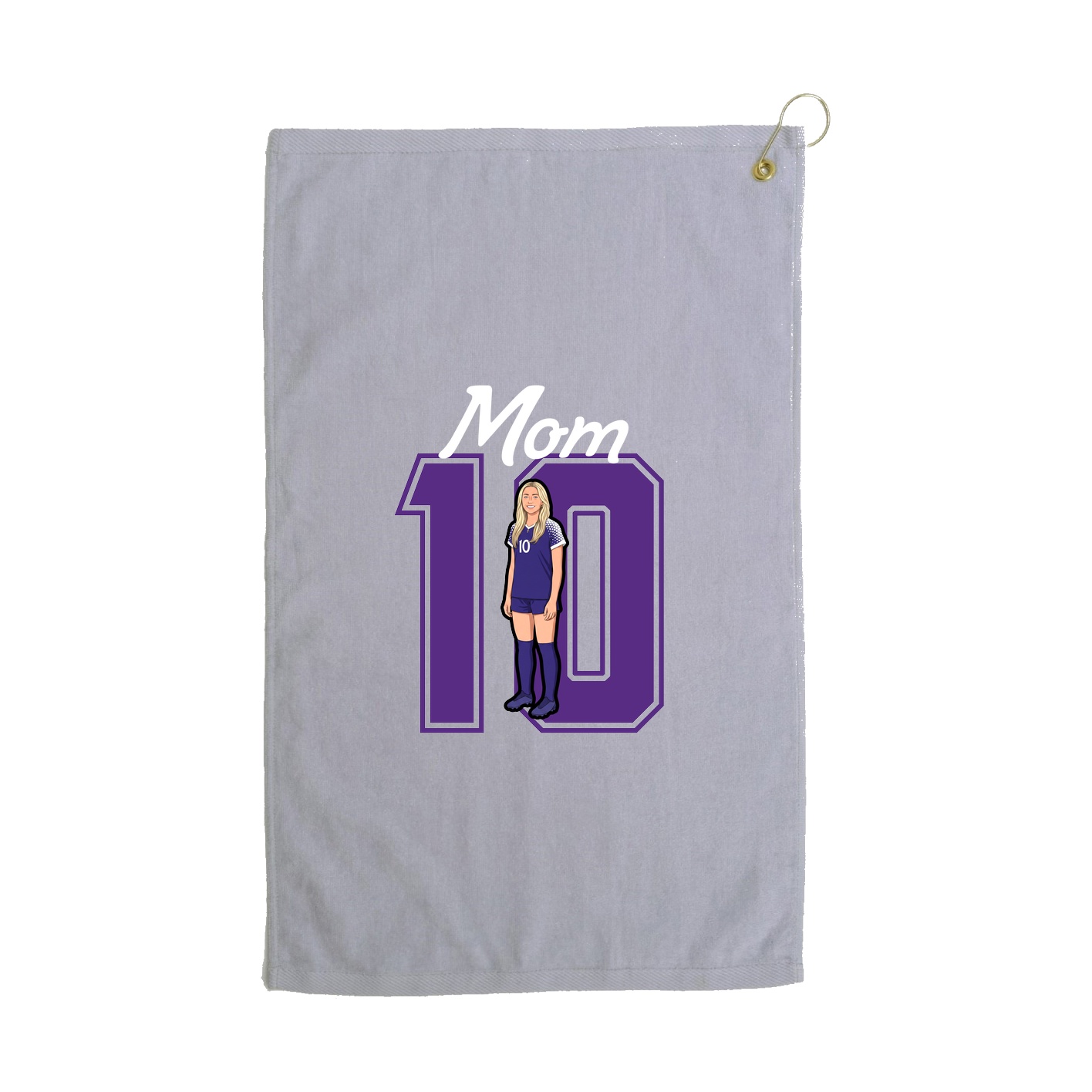 Golf Towel — Mothers Day Shirsey in Grey