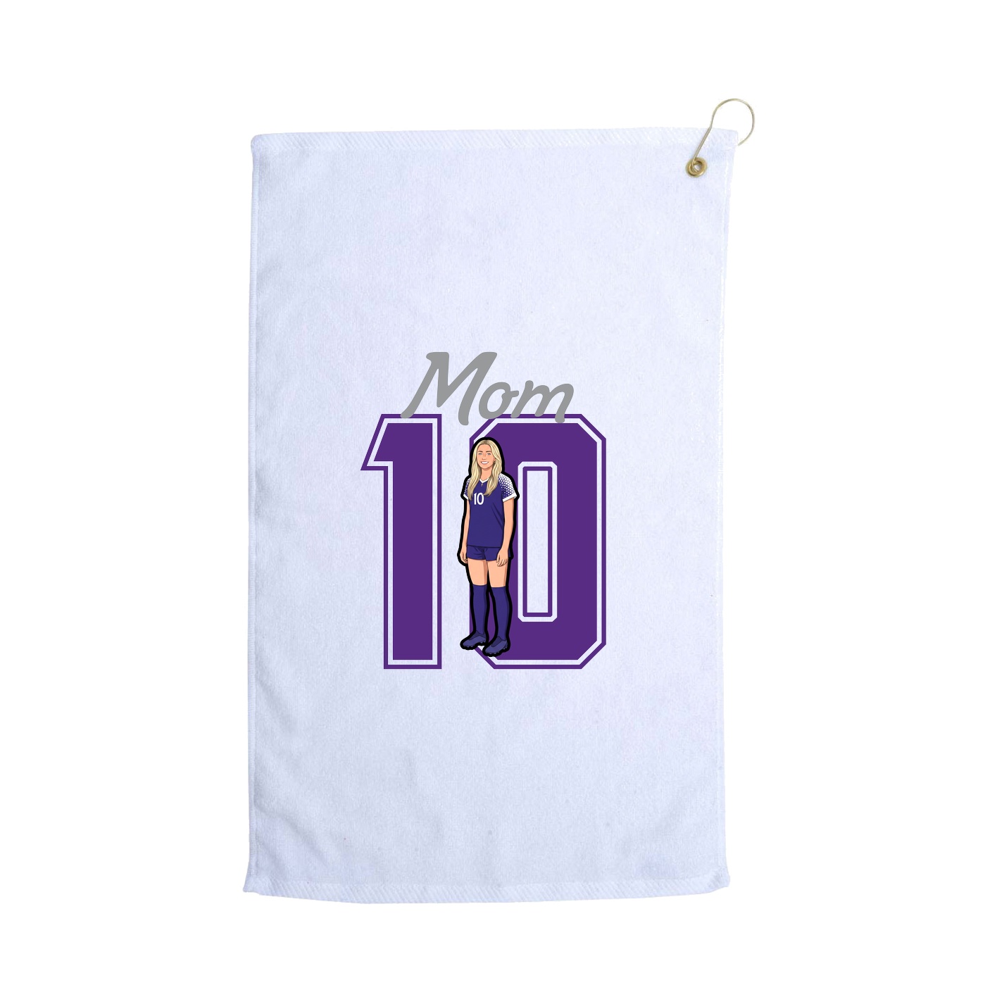 Golf Towel — Mothers Day Shirsey in White