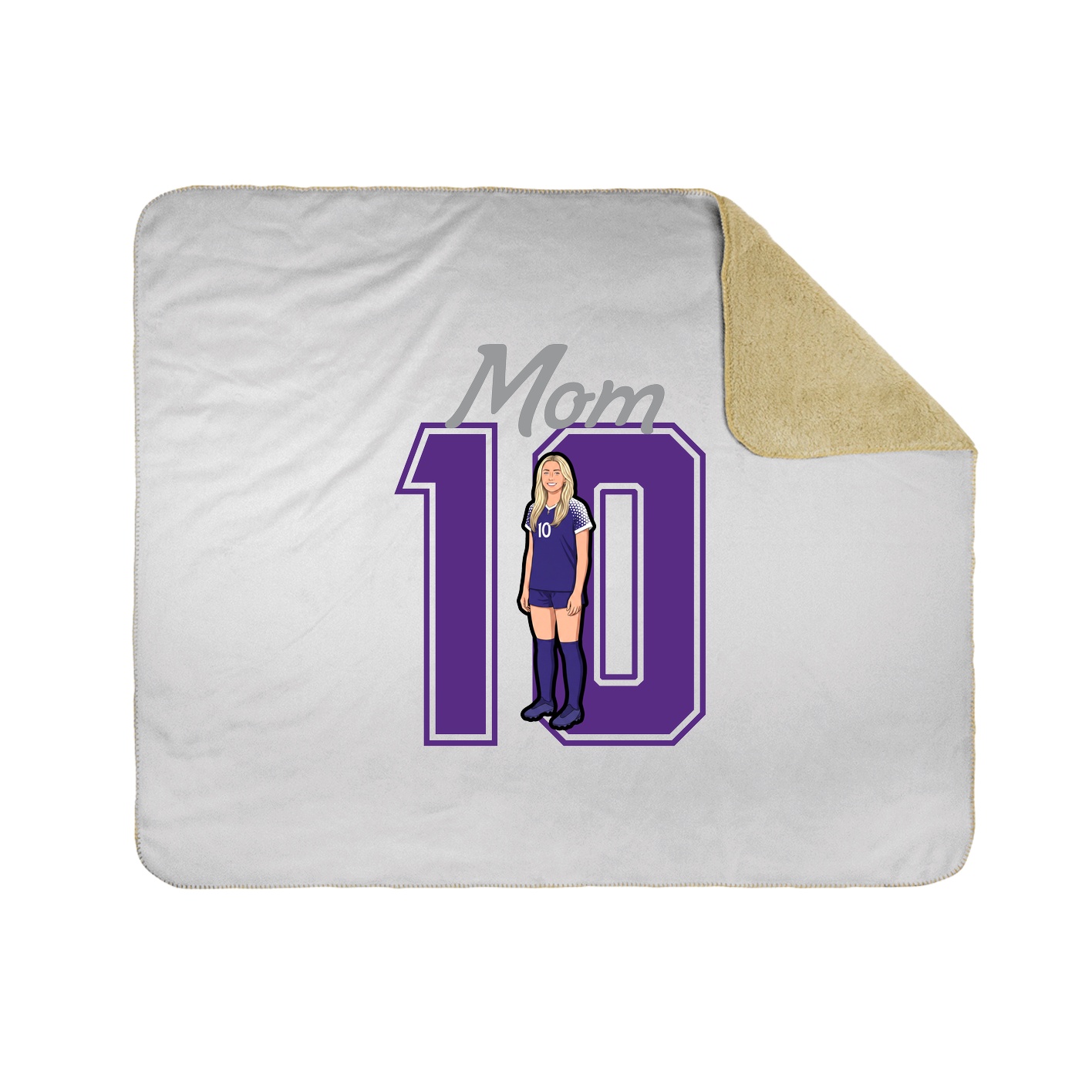 Throw Blanket — Mothers Day Shirsey in White