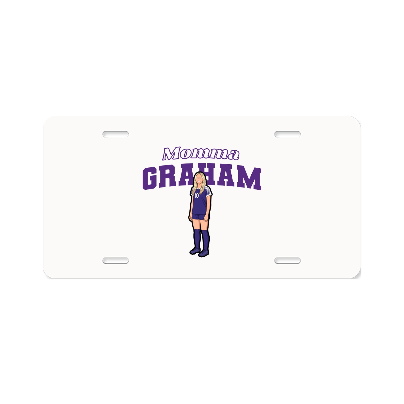 License Plate — Mothers Day Block in Classic