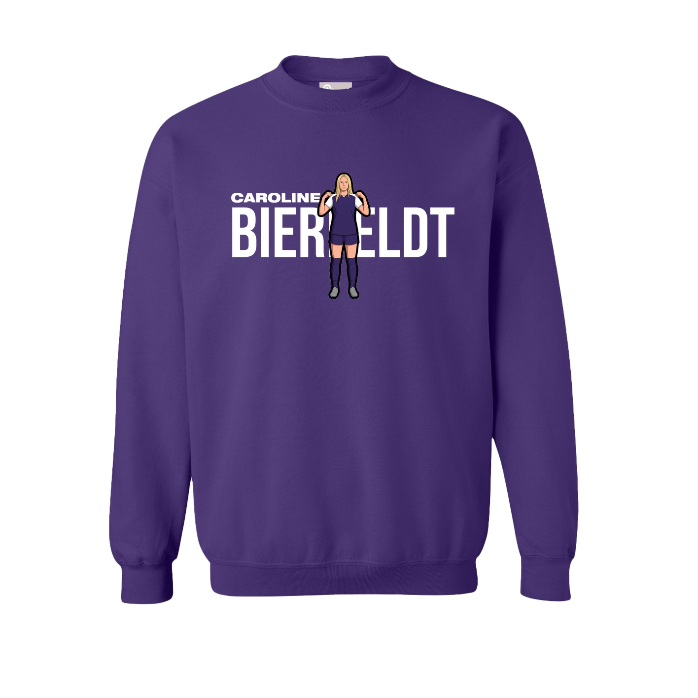 Fleece Crew — Player Name in Purple