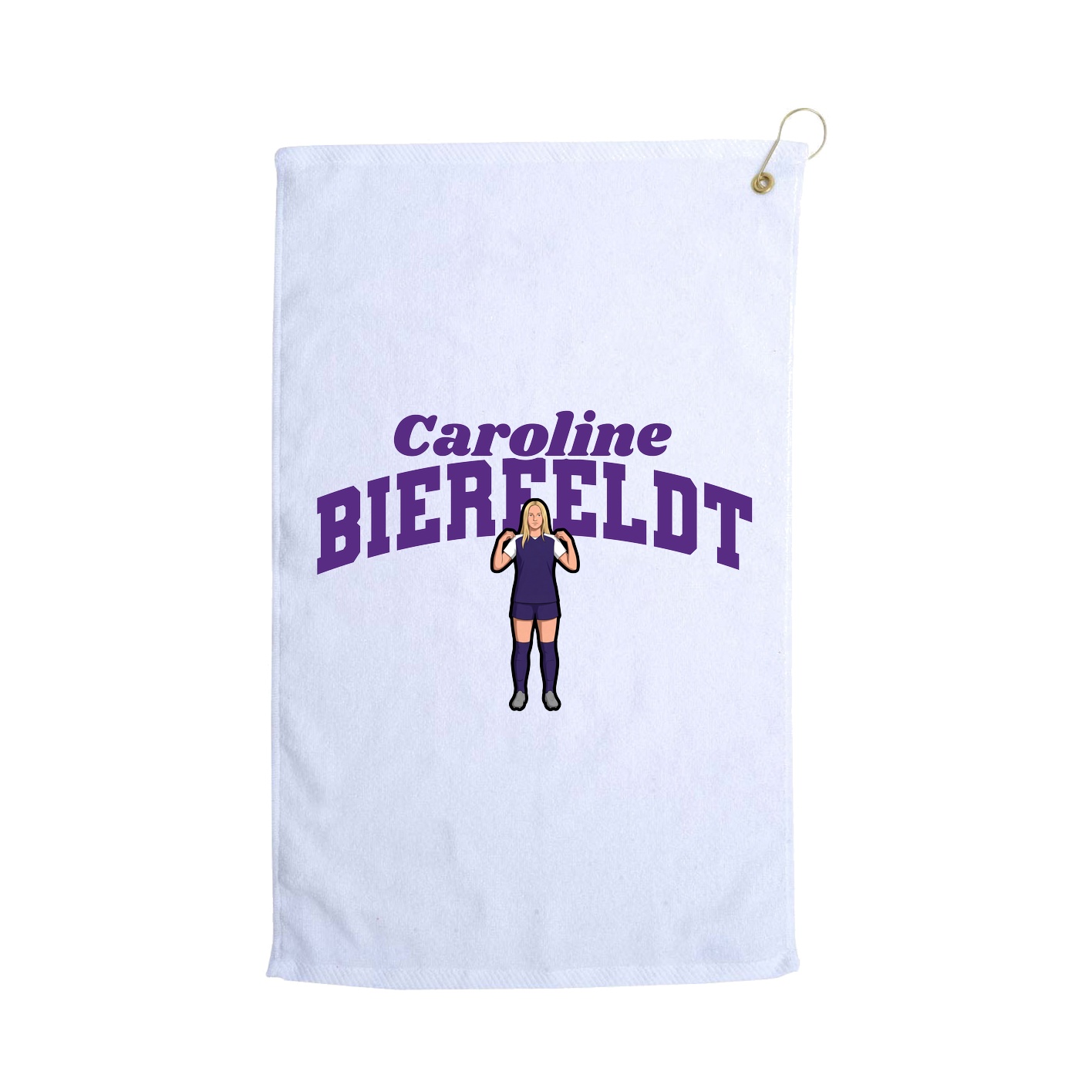 Golf Towel — Signature Arch in White